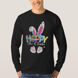 Camiseta Bonito Hoppy Pré K Professor Coelho Coelho Páscoa
