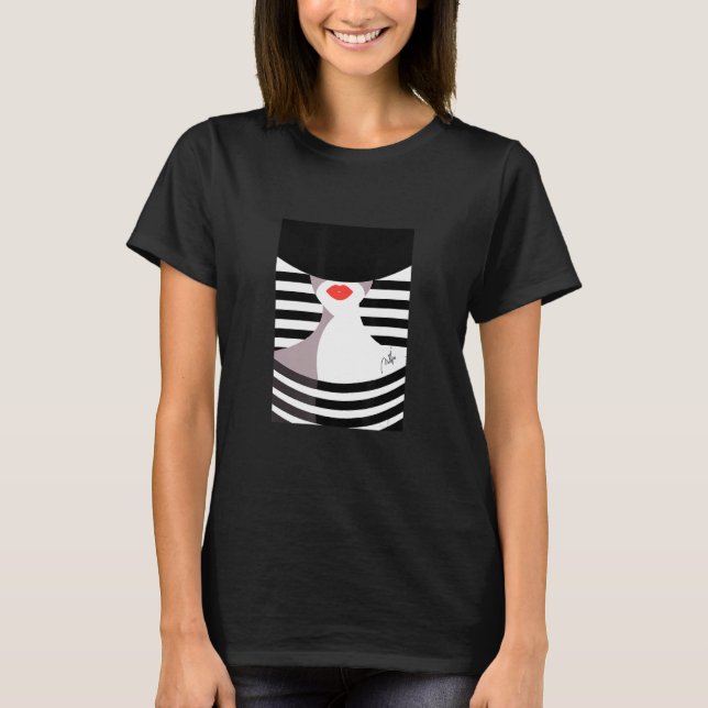 Camiseta Bonito imagem da moça (Frente)
