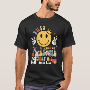 Camiseta Bonito Incrível 14 Anos De Idade Parece 14 Anivers