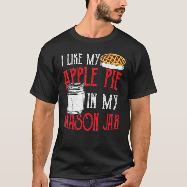 Camiseta Bonito Jar Eu Gosto Da Minha Pizza De Maçã (Frente)