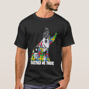 Camiseta Bonito Juntos Mãe Filho Meninos Autistas Conscient