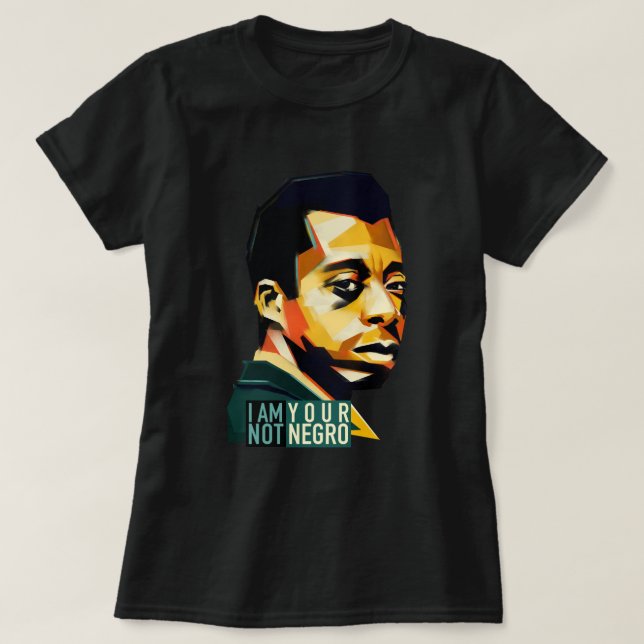 Camiseta Bonito Keepsasaque James Baldwin Oferece Para Todo (Frente do Design)