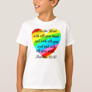 CAMISETA BONITO MATTHEW 22:37 AMOR DESIGN
