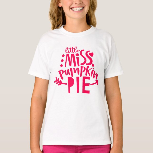 Camiseta Bonito Menina Pumpkin Pie Kid's T-Shirt (Frente)