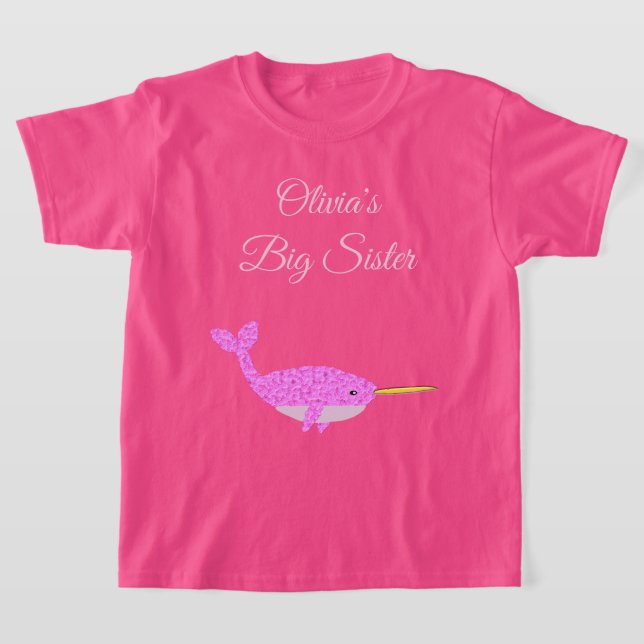 Camiseta Bonito Menina Rosa Menina Narral Personalizada Irm (Postura )