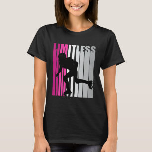 Camiseta Bonito Meninas Cor-de-rosa sem limitação Rastreand