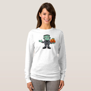 Camiseta Bonito monstro de Frankenstein de desenho animado