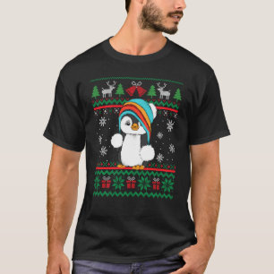 Camiseta Bonito Natal Pajama Penguin Legal Pinguim Lo