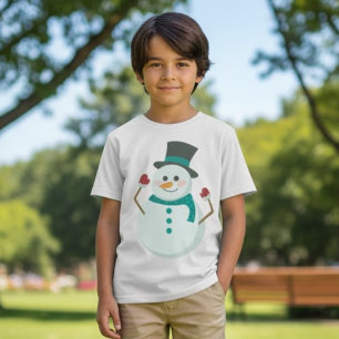 Camiseta Bonito Natal Snowman