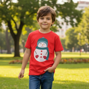 Camiseta Bonito Natal Snowman