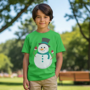 Camiseta Bonito Natal Snowman