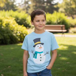 Camiseta Bonito Natal Snowman