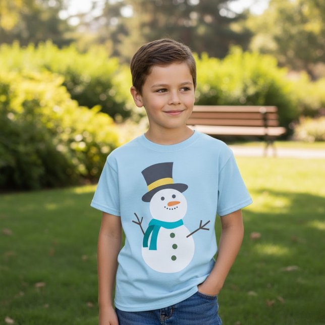 Camiseta Bonito Natal Snowman (Criador carregado)