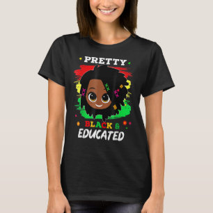 Camiseta Bonito Negra E Educada Menina Negra Trava Ha