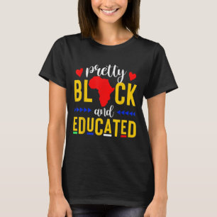 Camiseta Bonito negro e educado Eu sou o forte africano