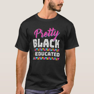 Camiseta Bonito negro e educado negro-americano