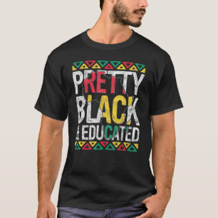 Camiseta Bonito Negro E Orgulho Educado História Negra Mont
