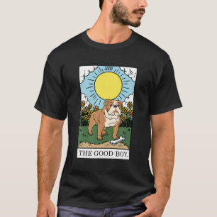 Camiseta Bonito O Boato Do Bulldog Aestético Tarot Card Pup