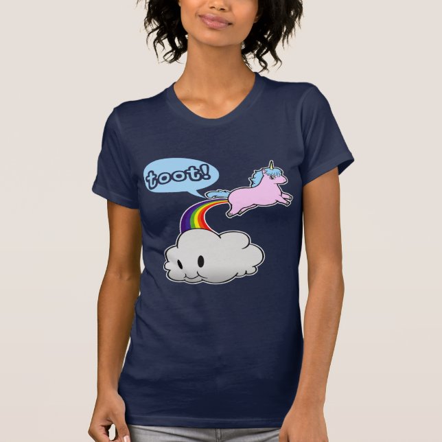 Camiseta Bonito! O unicórnio Fart… Toot! (Frente)