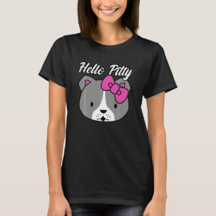 Camiseta Bonito Olá Pitty Amor Pitbull Amante de Cães Pitbu