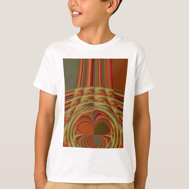 Camiseta Bonito Ouro Tradicional Africano Brown Motif (Frente)