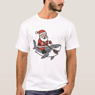Camiseta Bonito Pai Natal Andando Engraçado