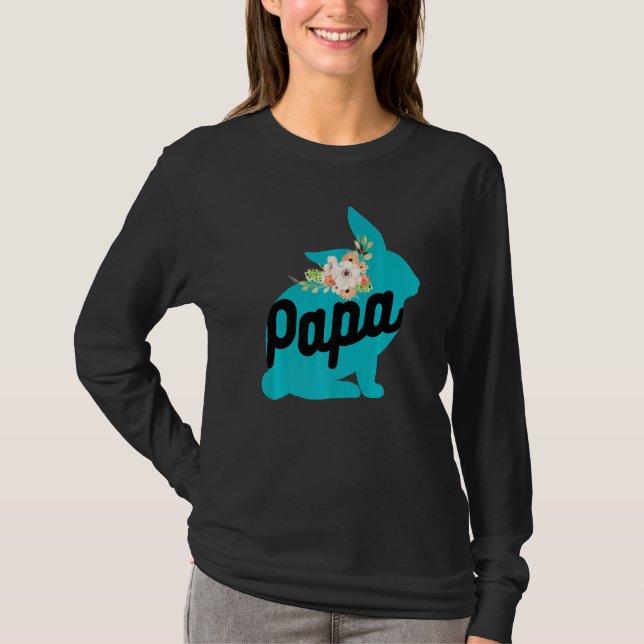 Camiseta Bonito Papá Coelho Designs De Bebê Coelhinhos Para (Frente)