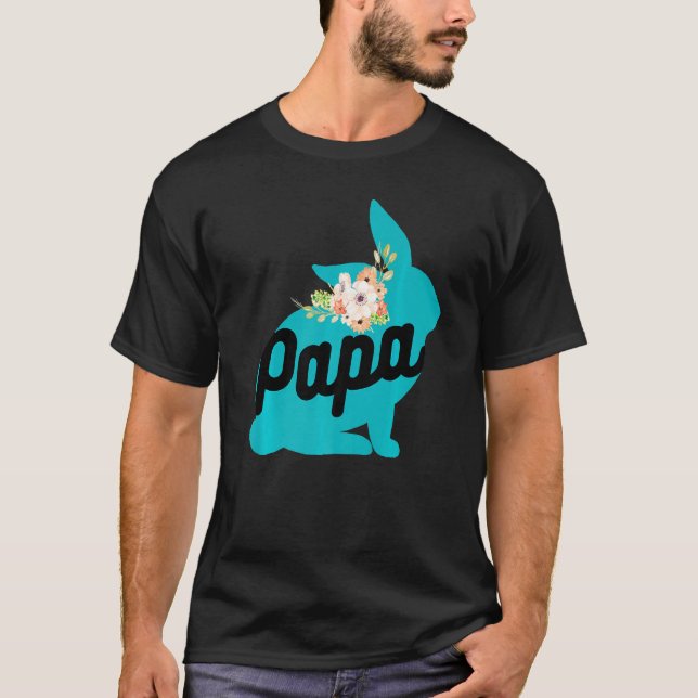 Camiseta Bonito Papá Coelho Designs De Bebê Coelhinhos Para (Frente)