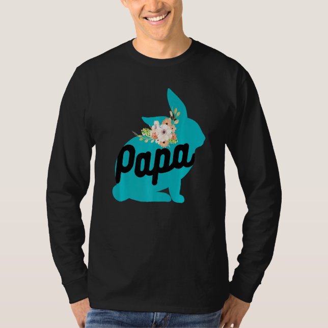 Camiseta Bonito Papá Coelho Designs De Bebê Coelhinhos Para (Frente)