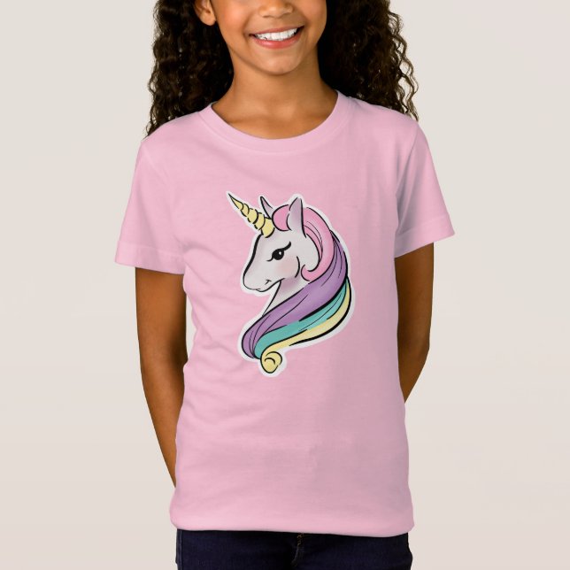 Camiseta Bonito Pastel Unicorn (Frente)
