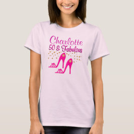 CAMISETA BONITO PINK 50º ANIVERSÁRIO RAINHA DO CALÇADO T CA