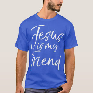 Camiseta Bonito presente cristão para mulheres Jesus é me