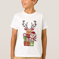 Bonito presente de bonitinho cartoon rendeer de ne