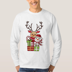 Camiseta Bonito presente de bonitinho cartoon rendeer de ne