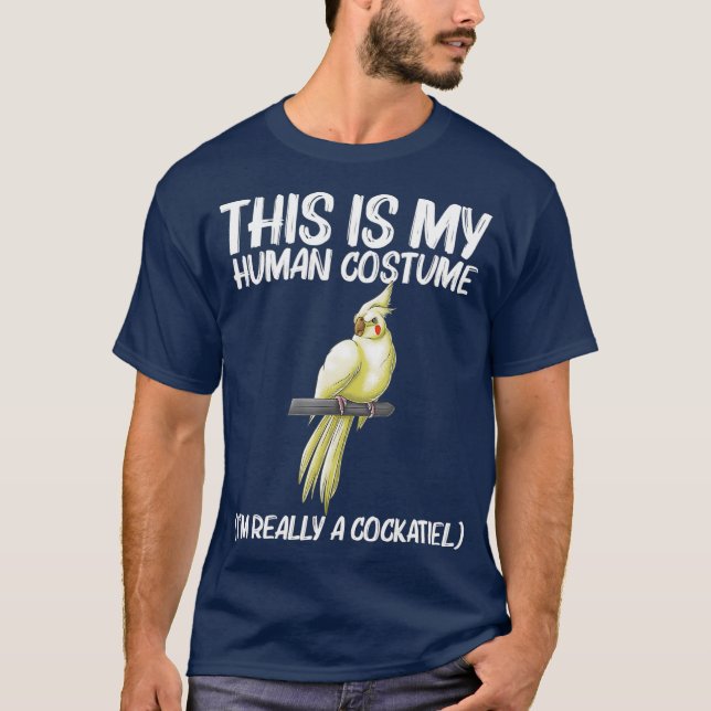 Camiseta Bonito Presente De Cockatiel Para Homens Mulheres  (Frente)