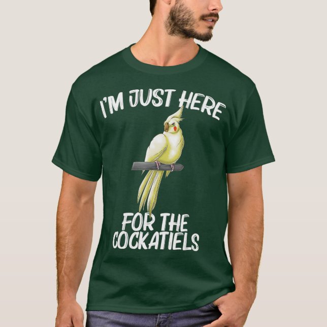 Camiseta Bonito Presente De Cockatiel Para Homens Mulheres  (Frente)