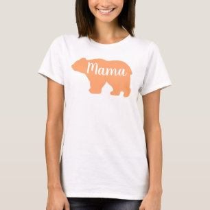 Camiseta Bonito presente de dia de as mães laranja design