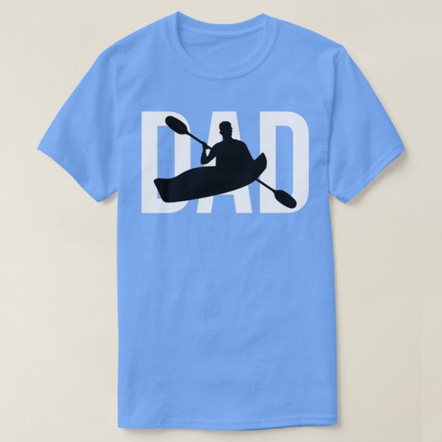Camiseta Bonito presente de Pai Kayaking para o Pai Kayak L (Frente do Design)