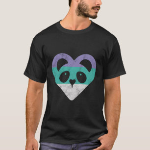 Camiseta Bonito Presente De Panda Para Mulheres Ou Meninas