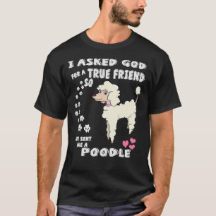Camiseta Bonito presente de poodle de Natal para Poodle Gir