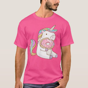Camiseta Bonito presente de Rosquinha do arco-íris do Unicó