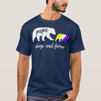 Camiseta Bonito presente de Urso Papá Não-Binário