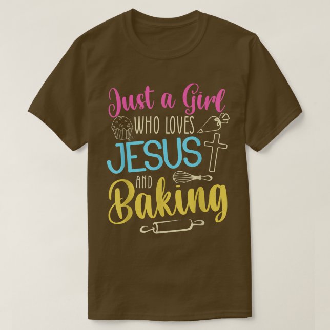 Camiseta Bonito Presente Para Mulheres Legal Assar Jesus (Frente do Design)