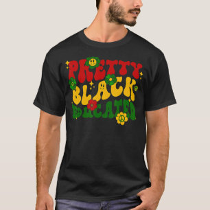 Camiseta Bonito Preto E Ensino, Sobreposição Preta De Hippi