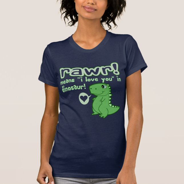 Camiseta Bonito! RAWR significa eu te amo… (Frente)