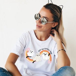 Camiseta Bonito Retro Boo Bonito Ghost Cats Halloween