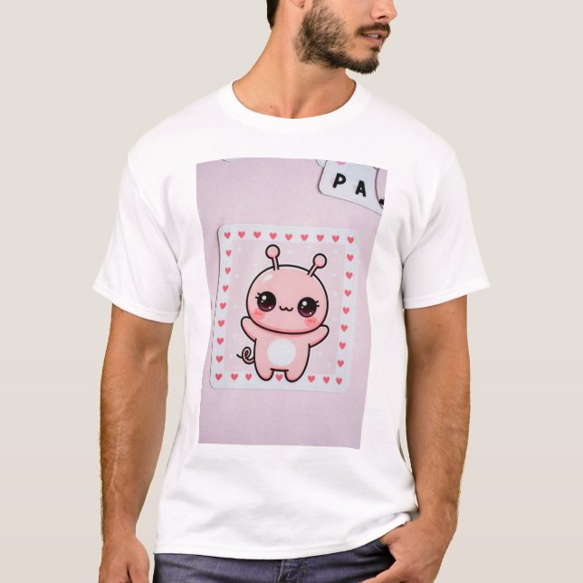 Camiseta Bonito rosa (Frente)