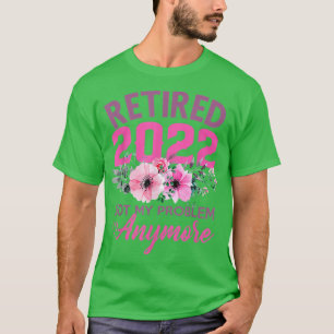 Camiseta Bonito rosa aposentado 2022 Presentes Engraçados p
