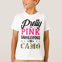 Bonito Rosa Perigosa Em Camo Hunting Girl H