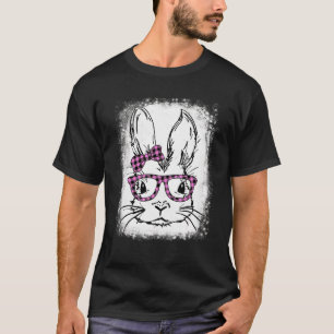Camiseta Bonito Rosto Bonito Rosto Rosa Búfalo Óculos de Xa